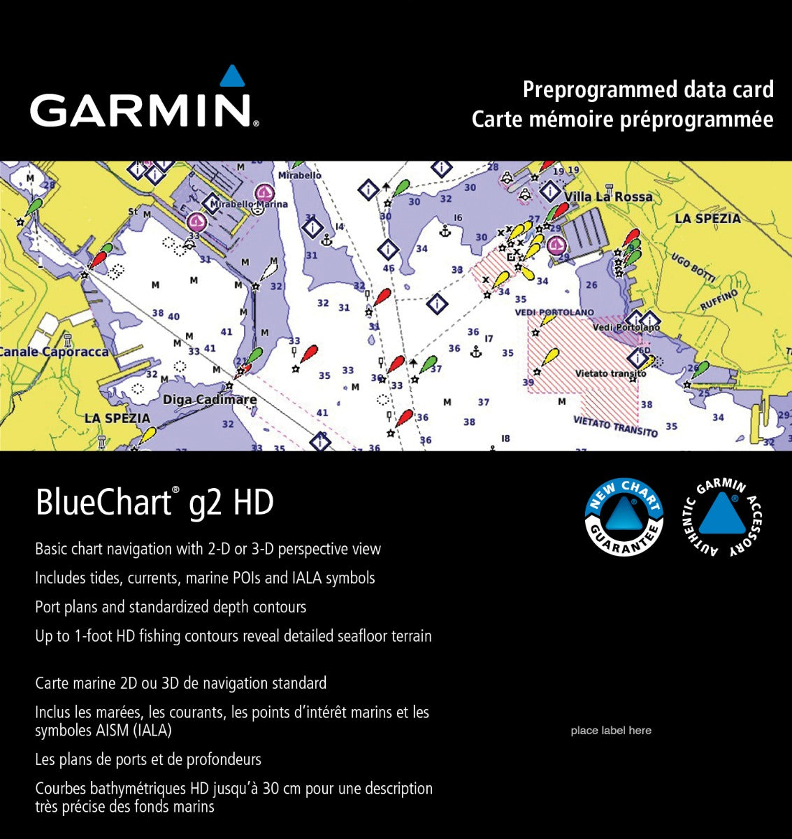 Garmin BlueChart g3 Taiwan Coastal Charts map card in microSD/SD format