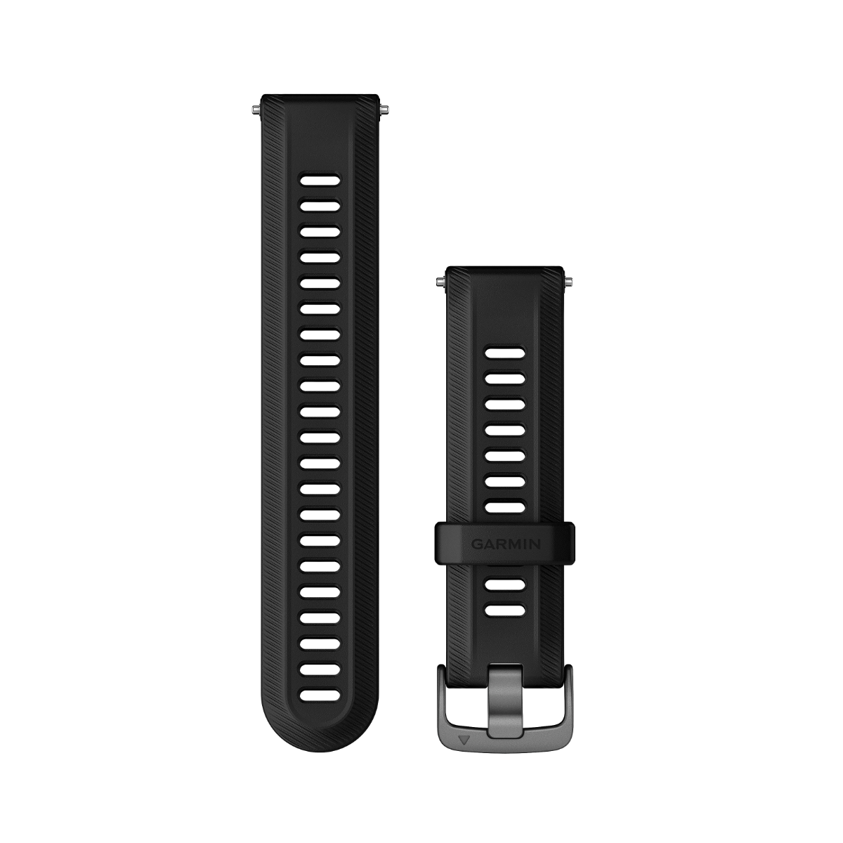 Garmin Forerunner Watch Bands (22 mm) Black with Slate Hardware (010-11251-3S) by Garmin