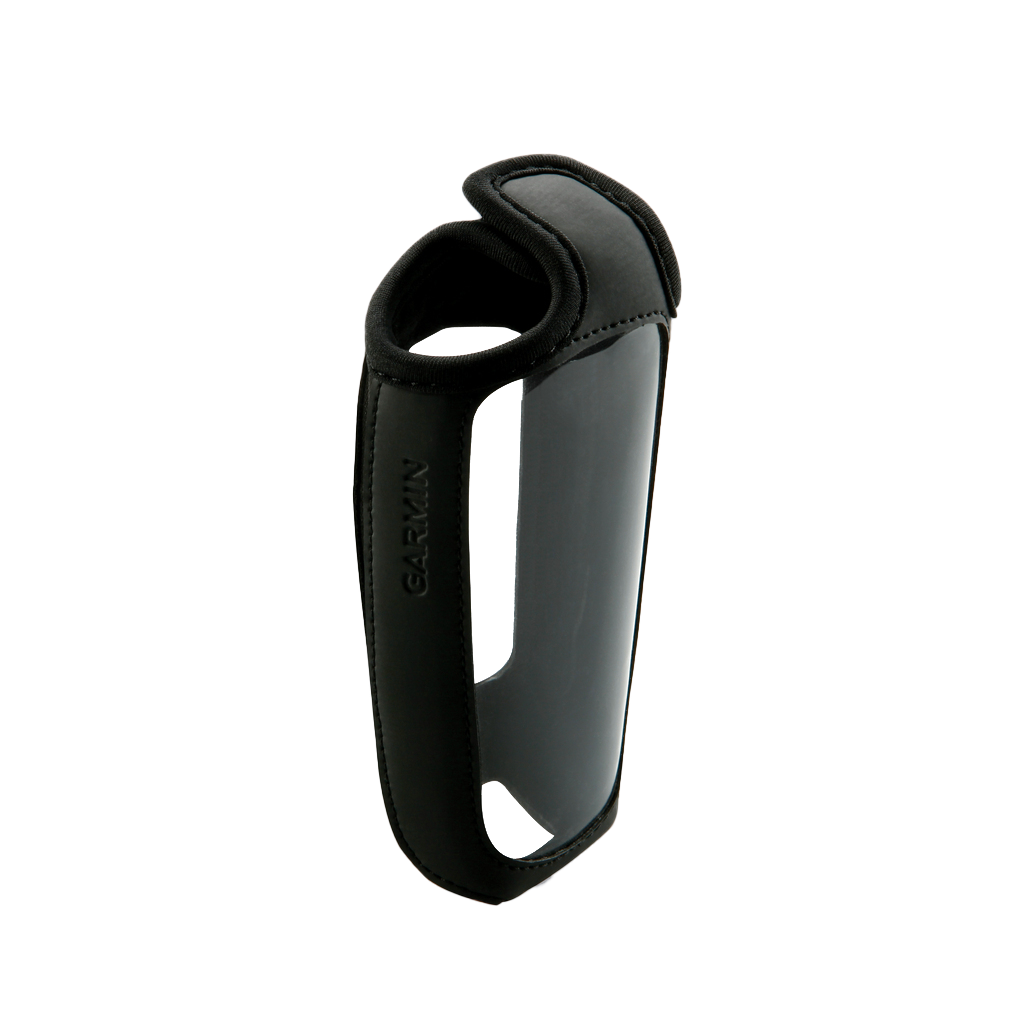 Garmin Slip Case, black neoprene GPS case with clear window and padded strap