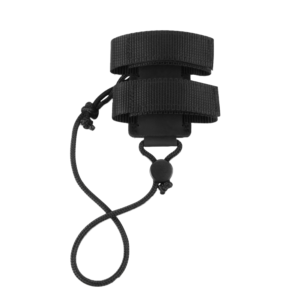 Garmin Backpack Tether, black nylon strap with cord and toggle, GPS accessory