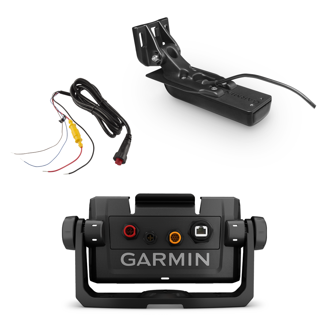 Garmin ECHOMAP UHD 7Xsv boat kit with GT56HW‑TM transducer, power cable and cradle