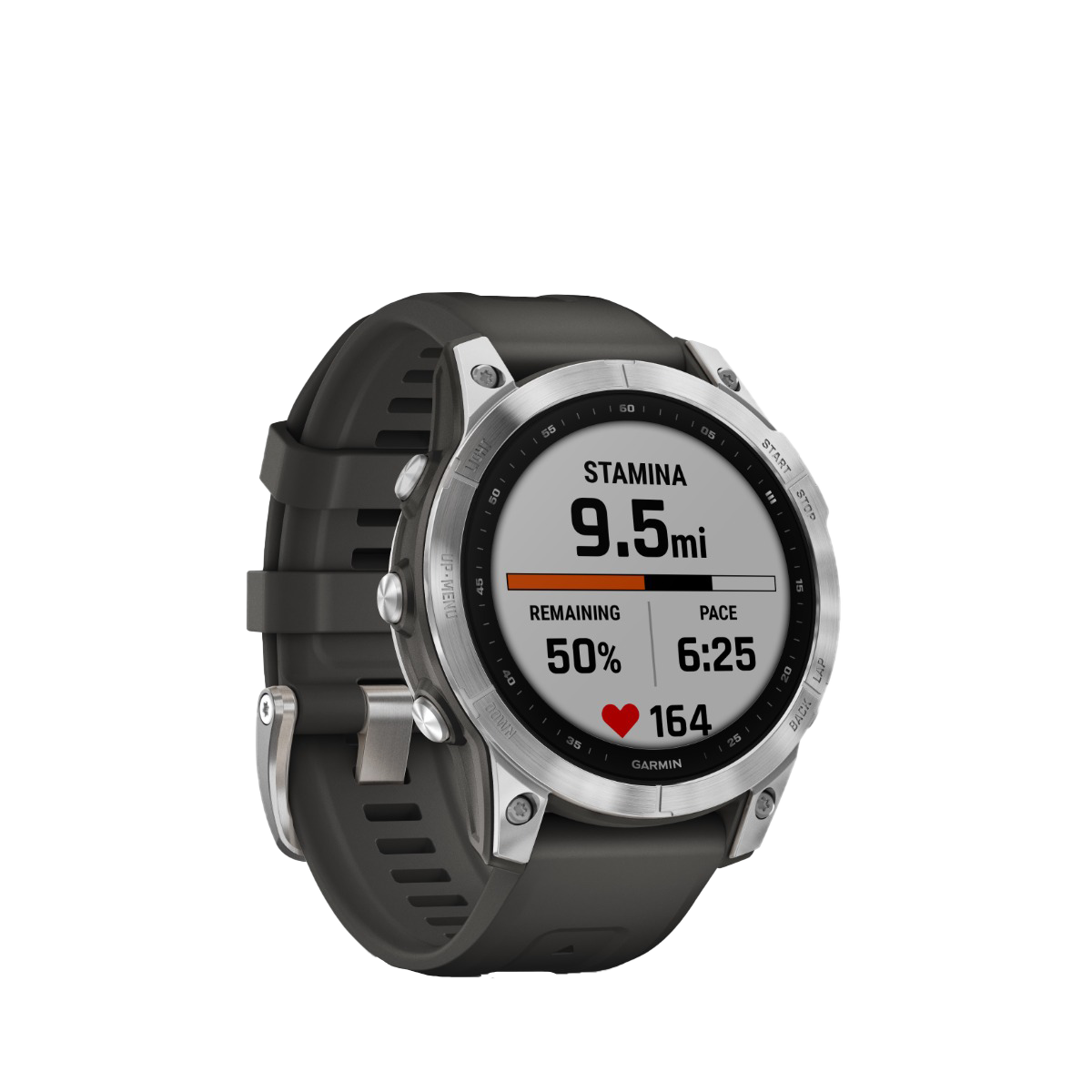 Garmin fenix 7S - Silver with Graphite Band (010-02539-00) by Garmin