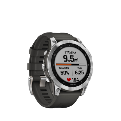 Garmin fenix 7S - Silver with Graphite Band (010-02539-00) by Garmin