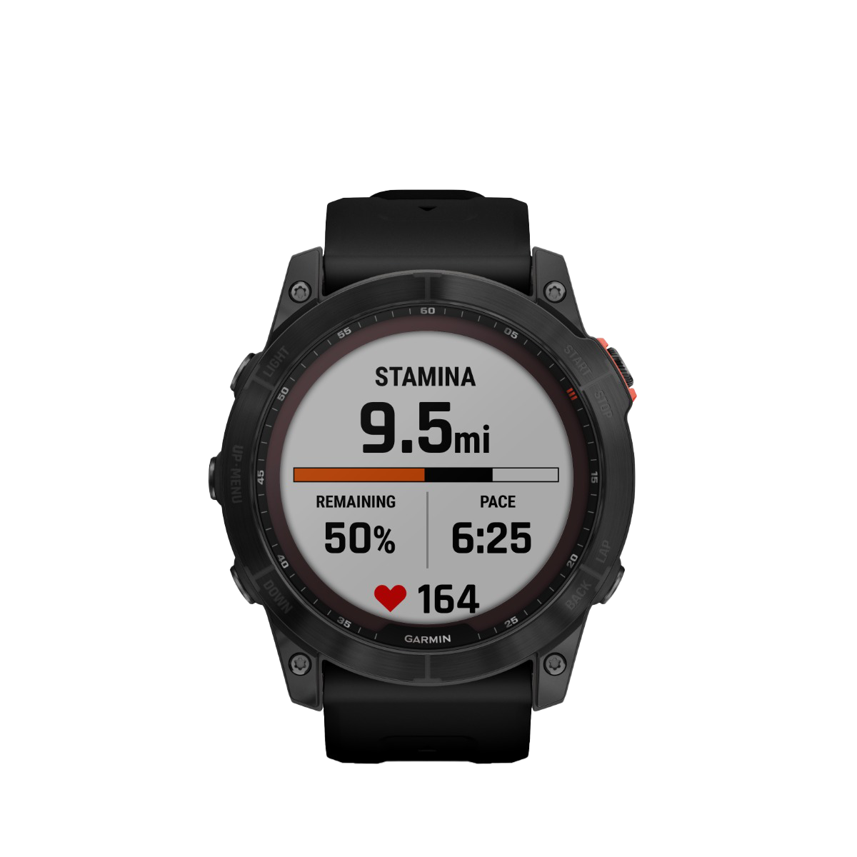 Garmin Fenix 7X Solar smartwatch, slate gray case with black band, certified refurbished