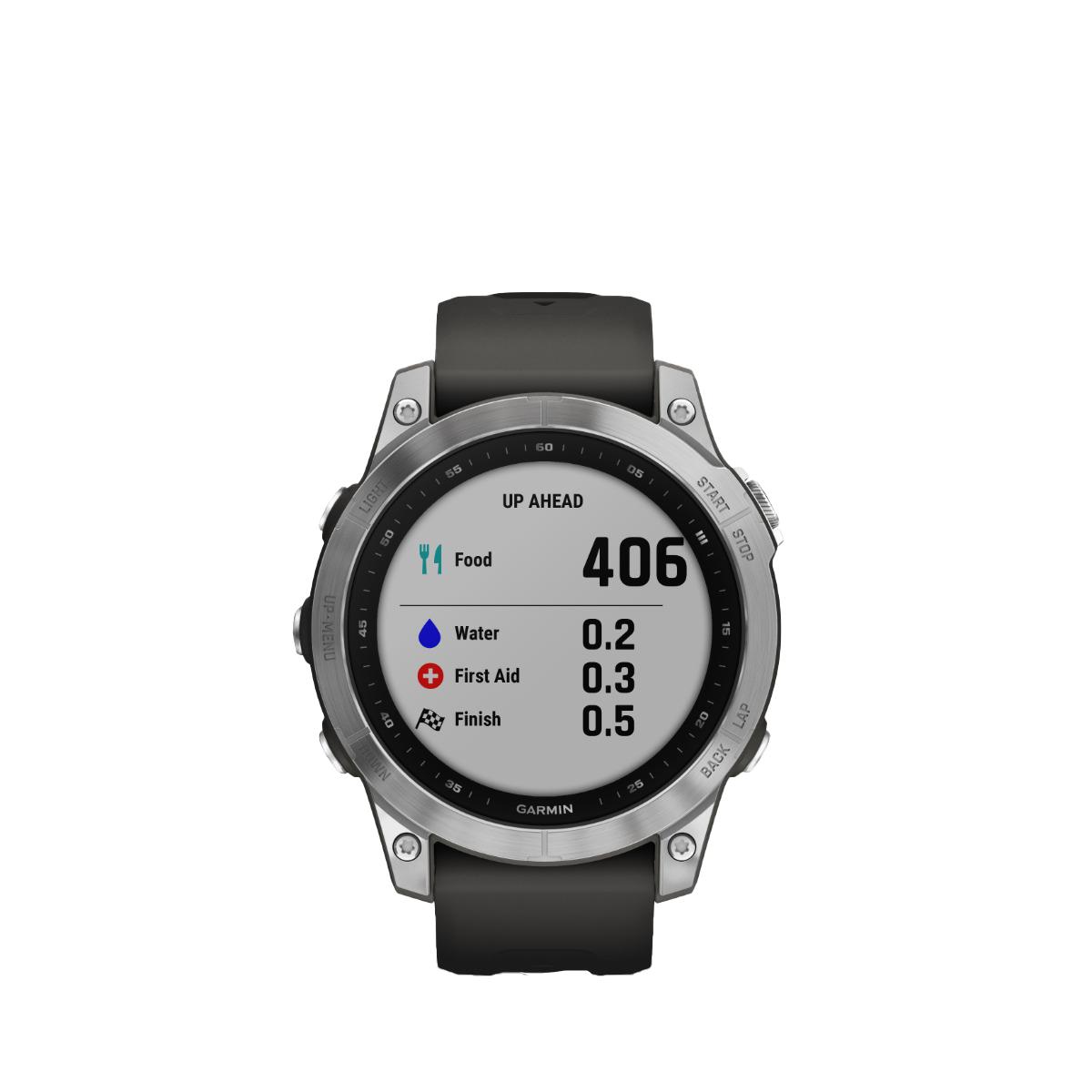 Garmin fenix 7S - Silver with Graphite Band (010-02539-00) by Garmin