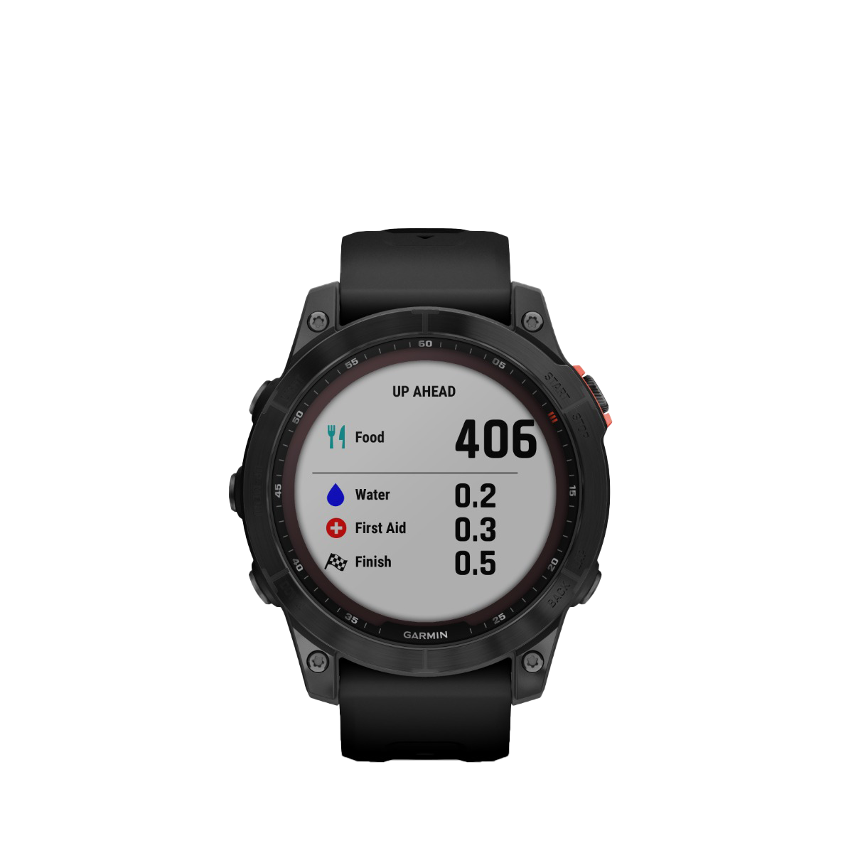 Garmin fenix 7S Solar smartwatch, slate gray bezel with black band