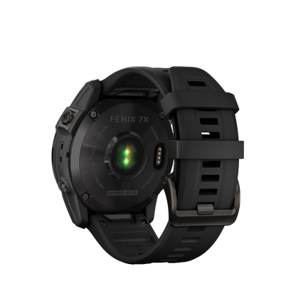 Garmin Fenix 7X Sapphire Solar - Carbon Gray DLC Titanium with Black Band (010-02541-10) by Garmin