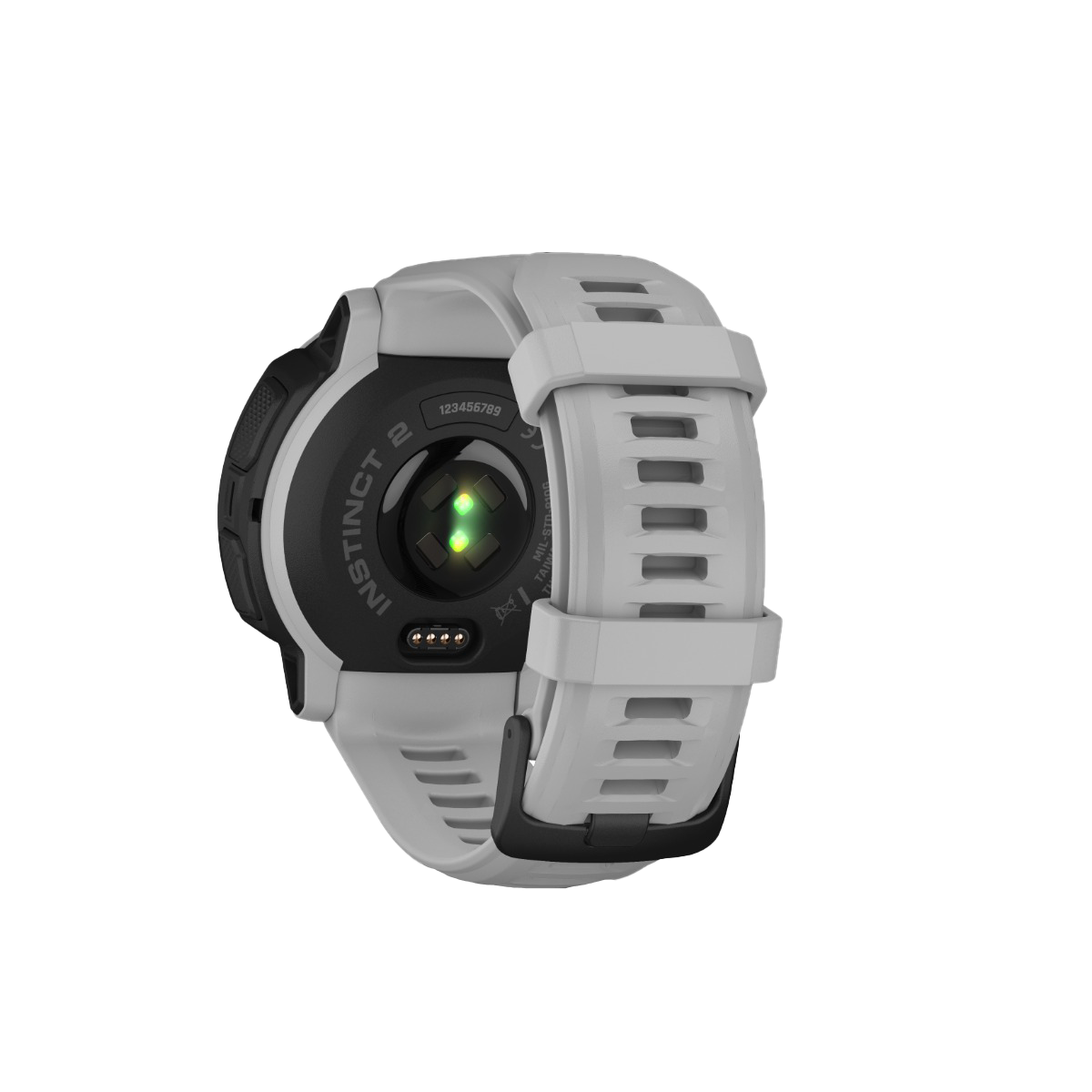 Garmin Instinct 2 Solar smart watch, Mist Gray silicone band