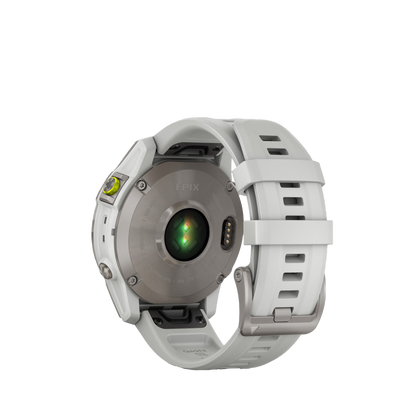 Garmin Epix (Gen 2), White Titanium, Premium Adventure GPS Smartwatch with Maps and Built-in Flashlight (010-02582-20) by Garmin