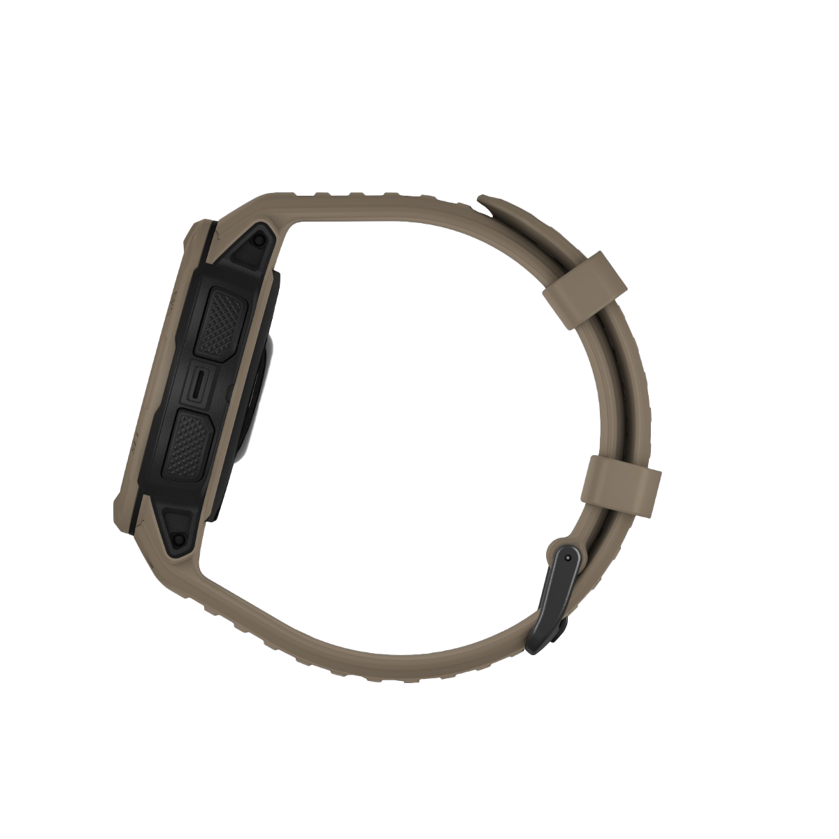 Garmin Instinct 2 Solar Tactical Edition watch in coyote tan.