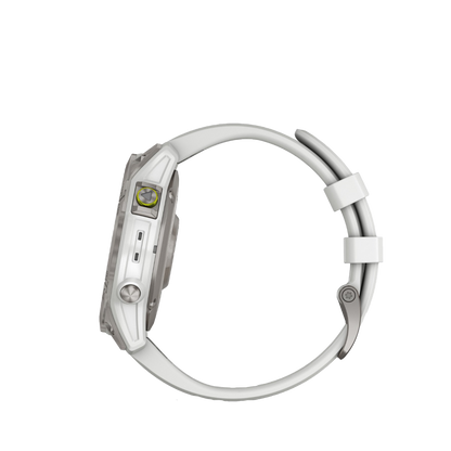 Garmin Epix (Gen 2), White Titanium, Premium Adventure GPS Smartwatch with Maps and Built-in Flashlight (010-02582-20) by Garmin