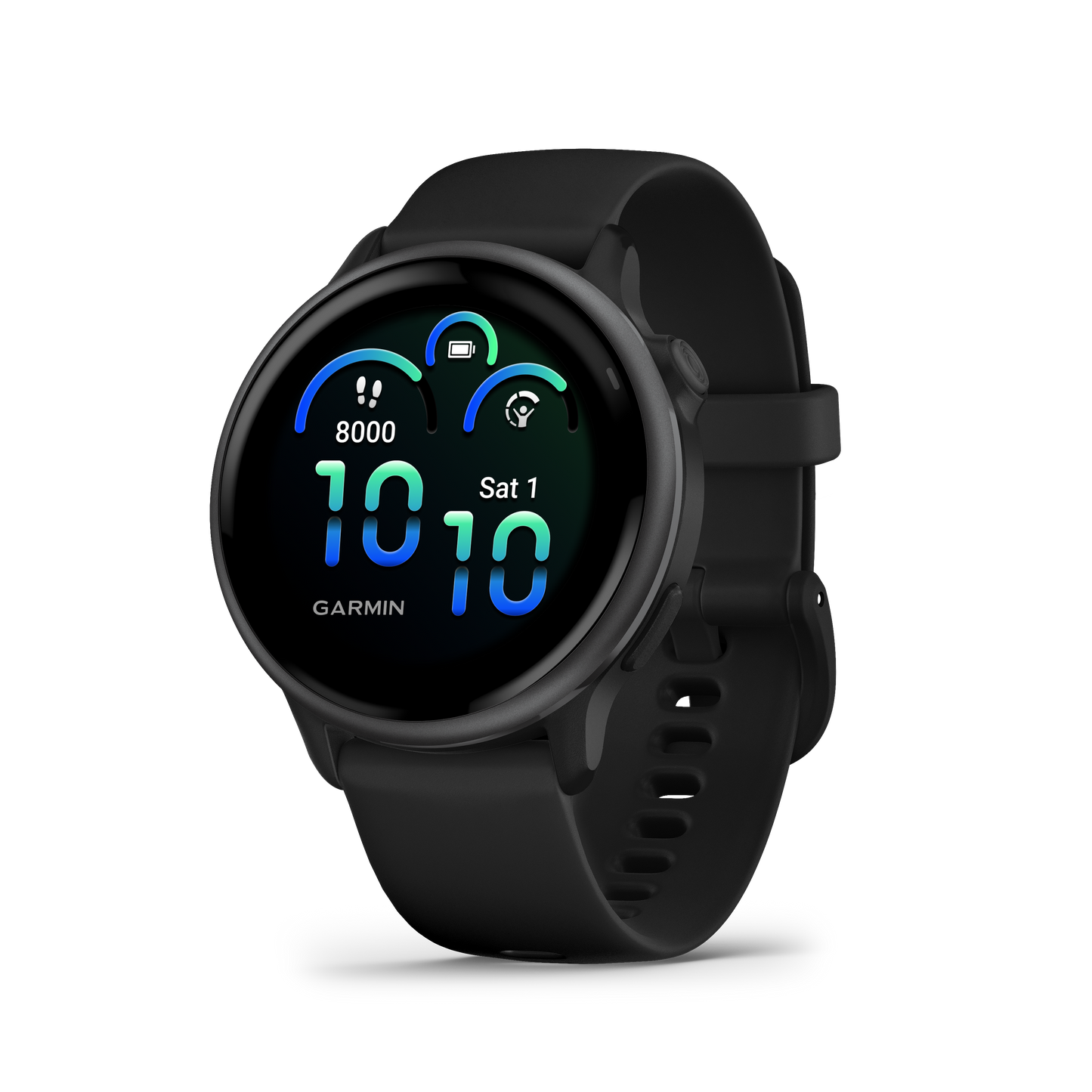 Garmin Vivoactive 6 smartwatch, slate case with black band