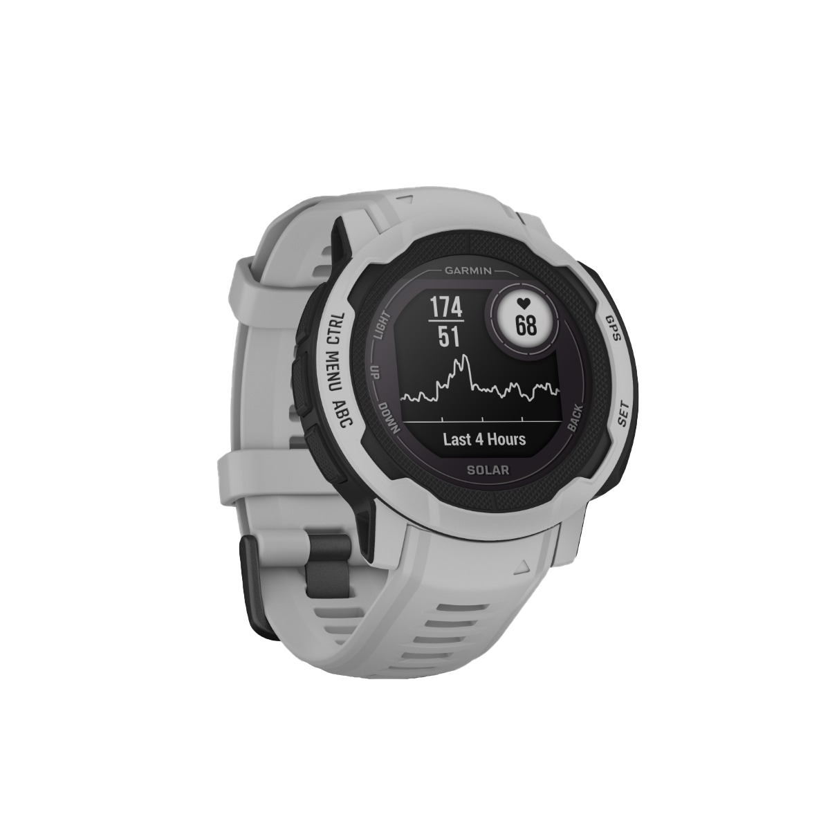 Garmin Instinct 2 Solar smartwatch, Mist Gray band, GPS activity watch