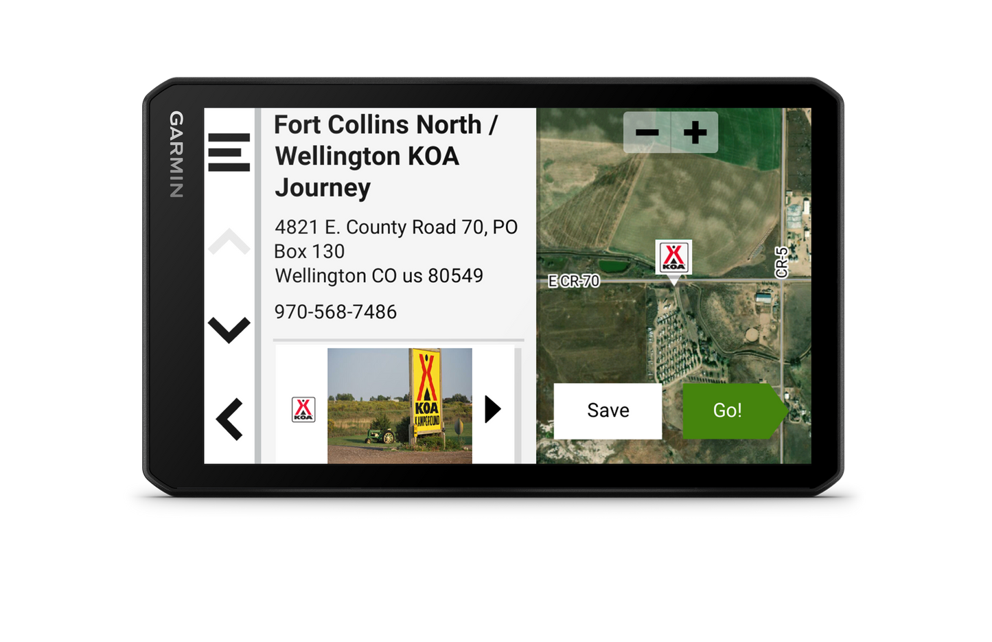 Garmin RV Cam 795 GPS navigator with built-in dash cam, 7-inch display, refurbished