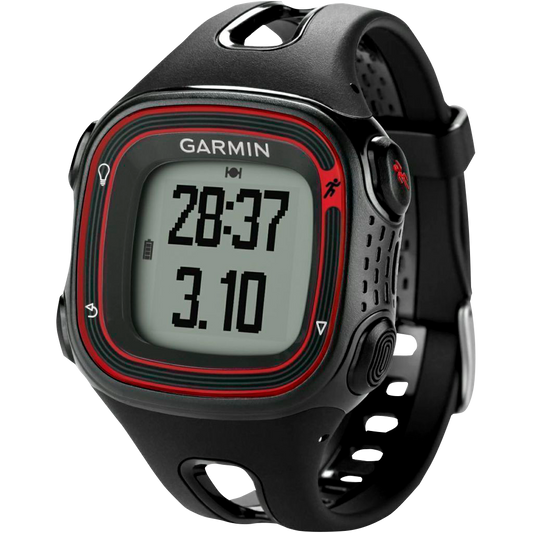 Garmin Forerunner 10, Black & Red, Fitness GPS Smartwatch for Runners (Garmin Certified Refurbished) by Garmin