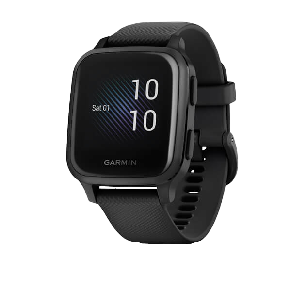 Garmin Venu Sq Music smartwatch, black with square display