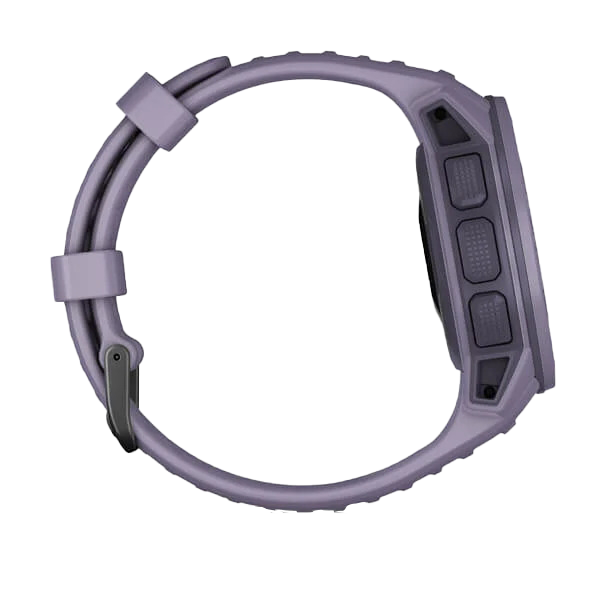Garmin Instinct Solar Orchid smartwatch, rugged GPS, certified refurbished
