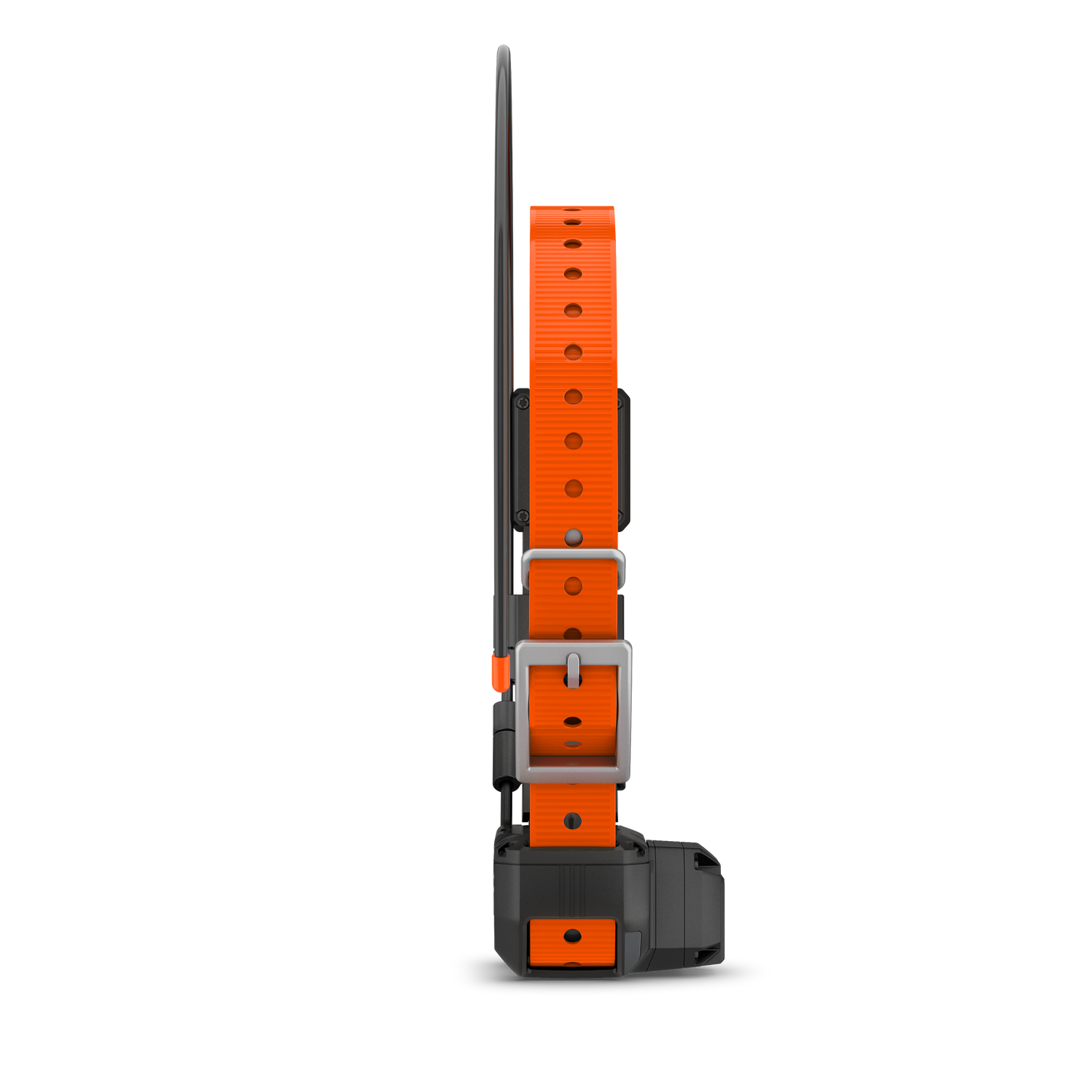 Garmin Alpha TT 25 dog collar with orange strap and tracking beeper