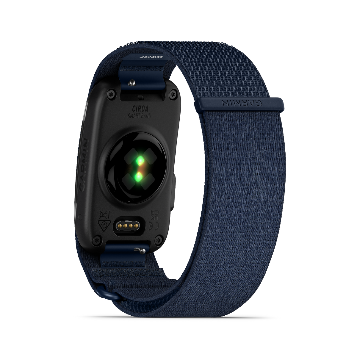 Garmin CIRQA Smart Band Captain Blue S-M; activity monitor with navy fabric strap