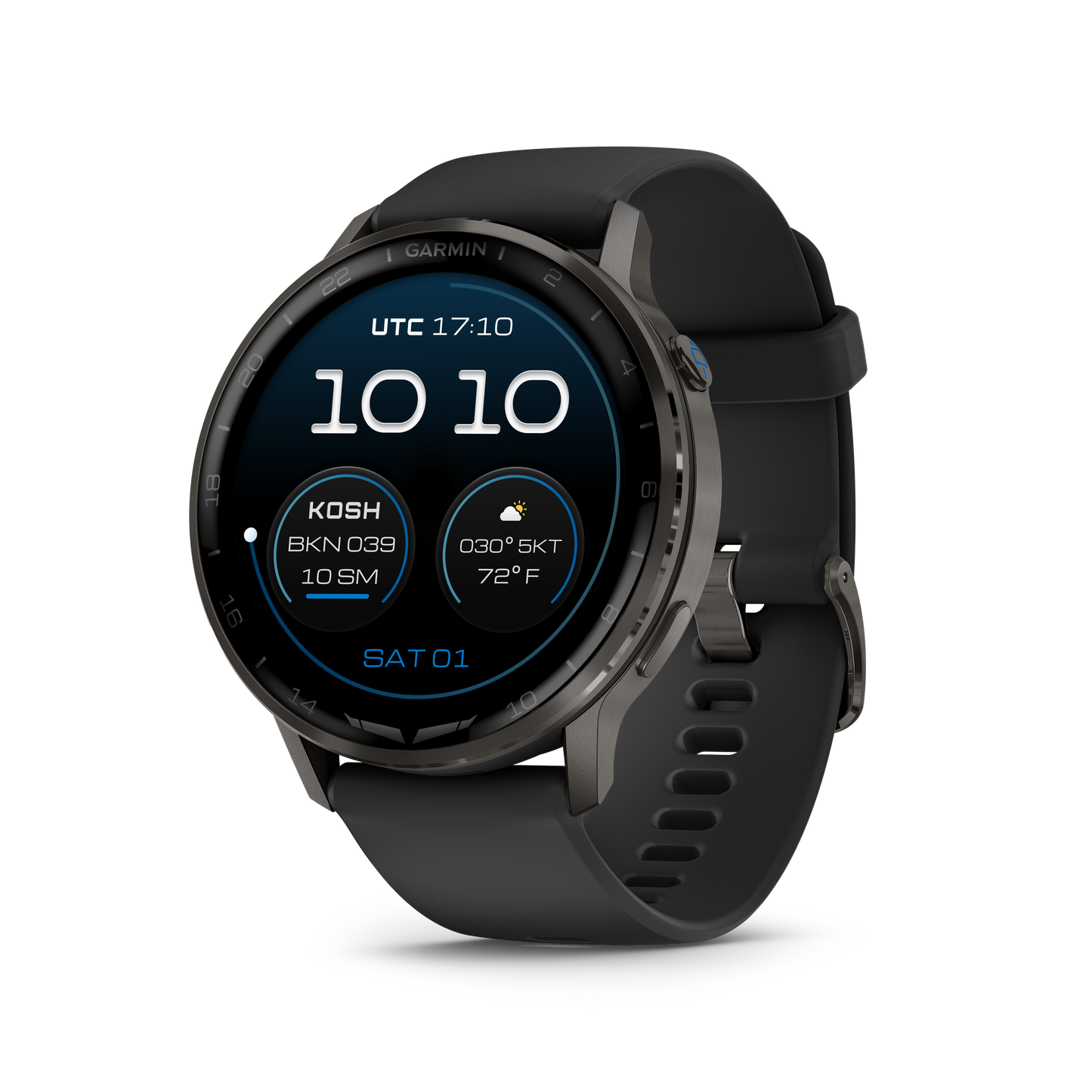 Garmin D2 Air X15, Slate with Black Silicone Band (010-03014-51)