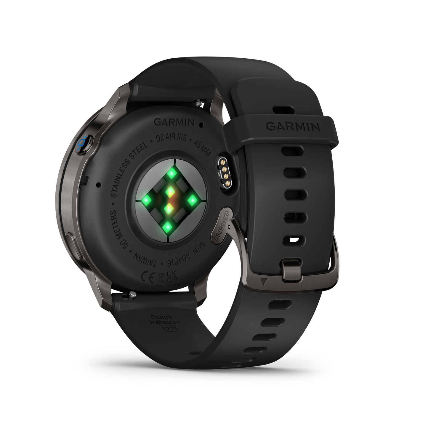 Garmin D2 Air X15, Slate with Black Silicone Band (010-03014-51)