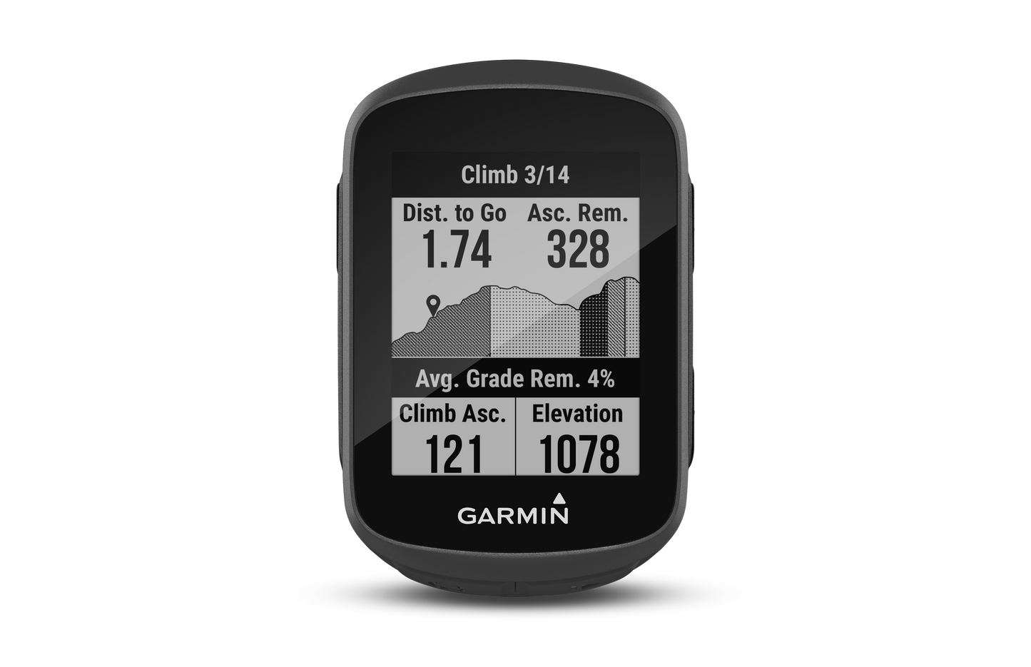 Garmin Edge 130 Plus bicycle computer in black with Garmin logo