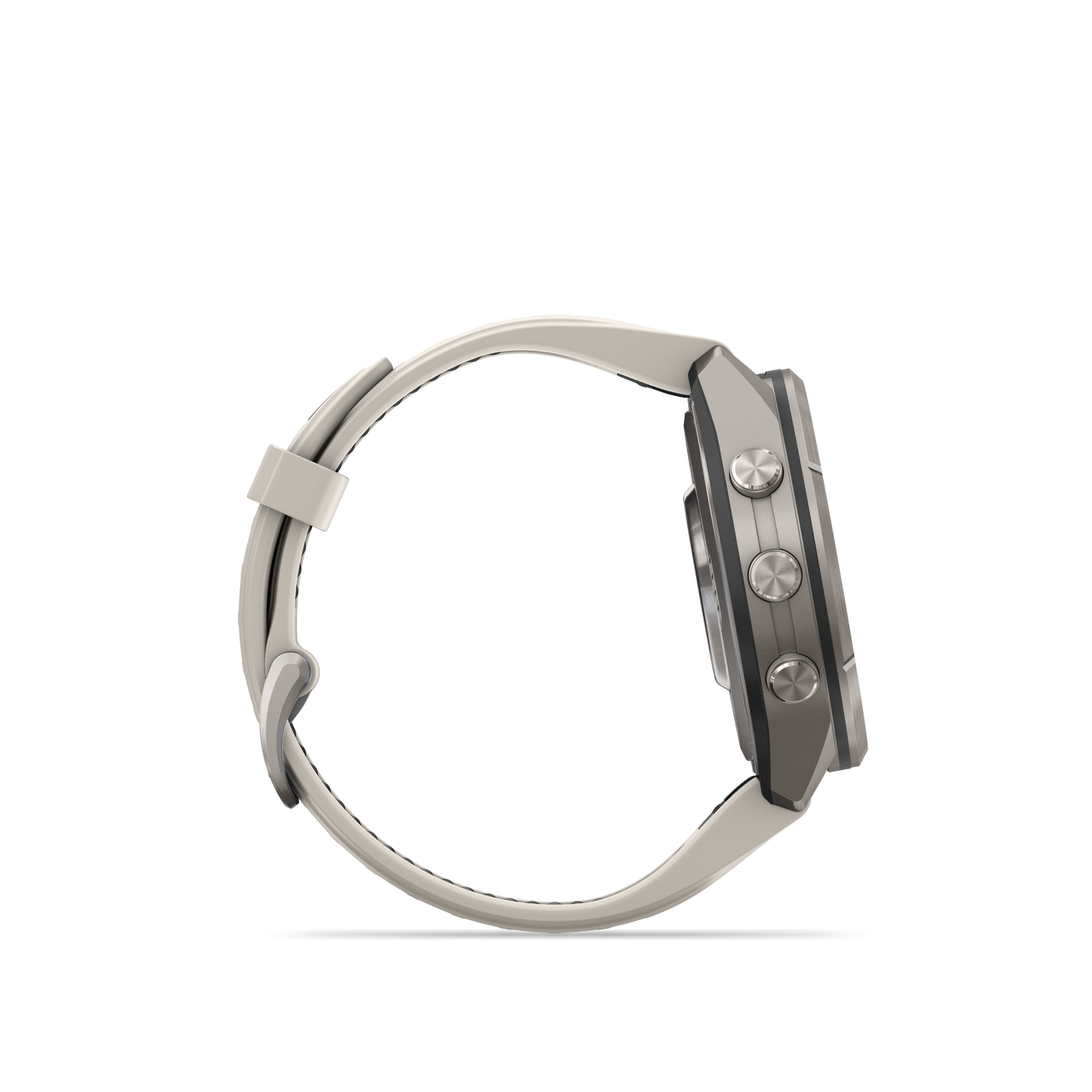 Garmin Fenix 9 Pro AMOLED, (43mm), Titanium w/ Gray and Sandstone Silicone Band (010-04335-85)