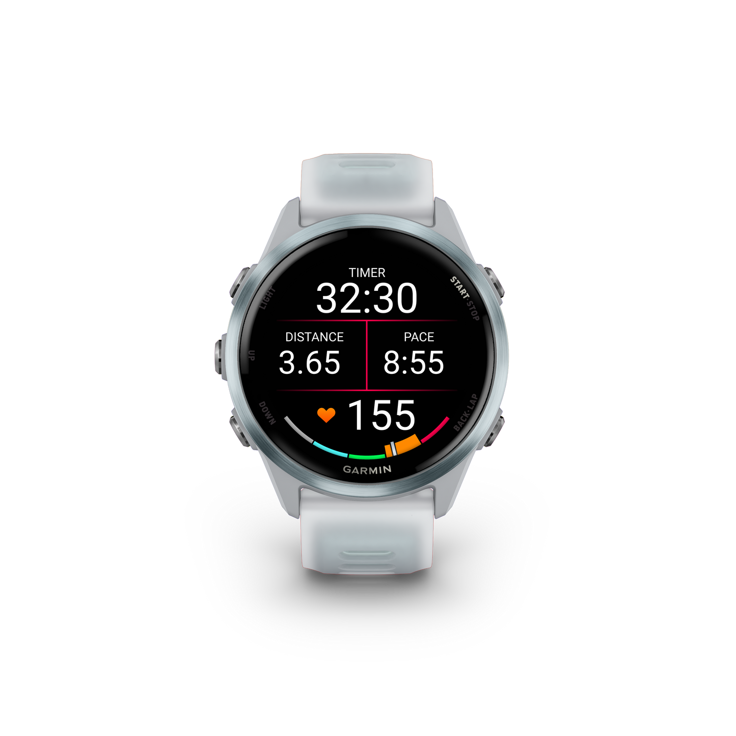 Garmin Forerunner 570 smartwatch, 42mm case with Whitestone/Cloud Blue band