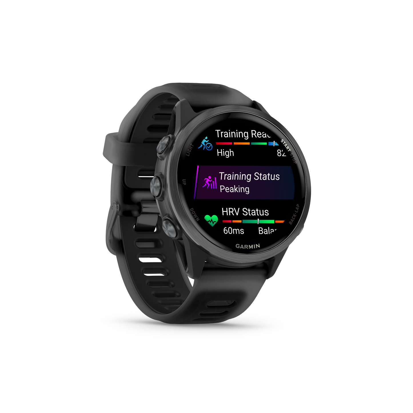Garmin Forerunner 570 smartwatch, 42mm slate gray case with black band