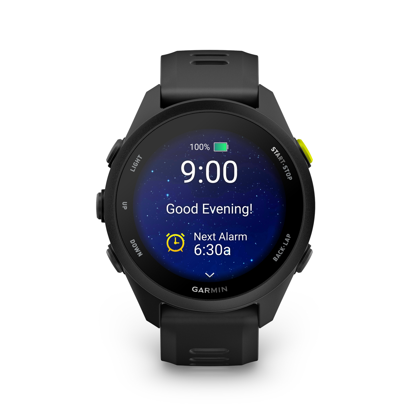 Garmin Forerunner 70 GPS fitness smartwatch, black with silicone band