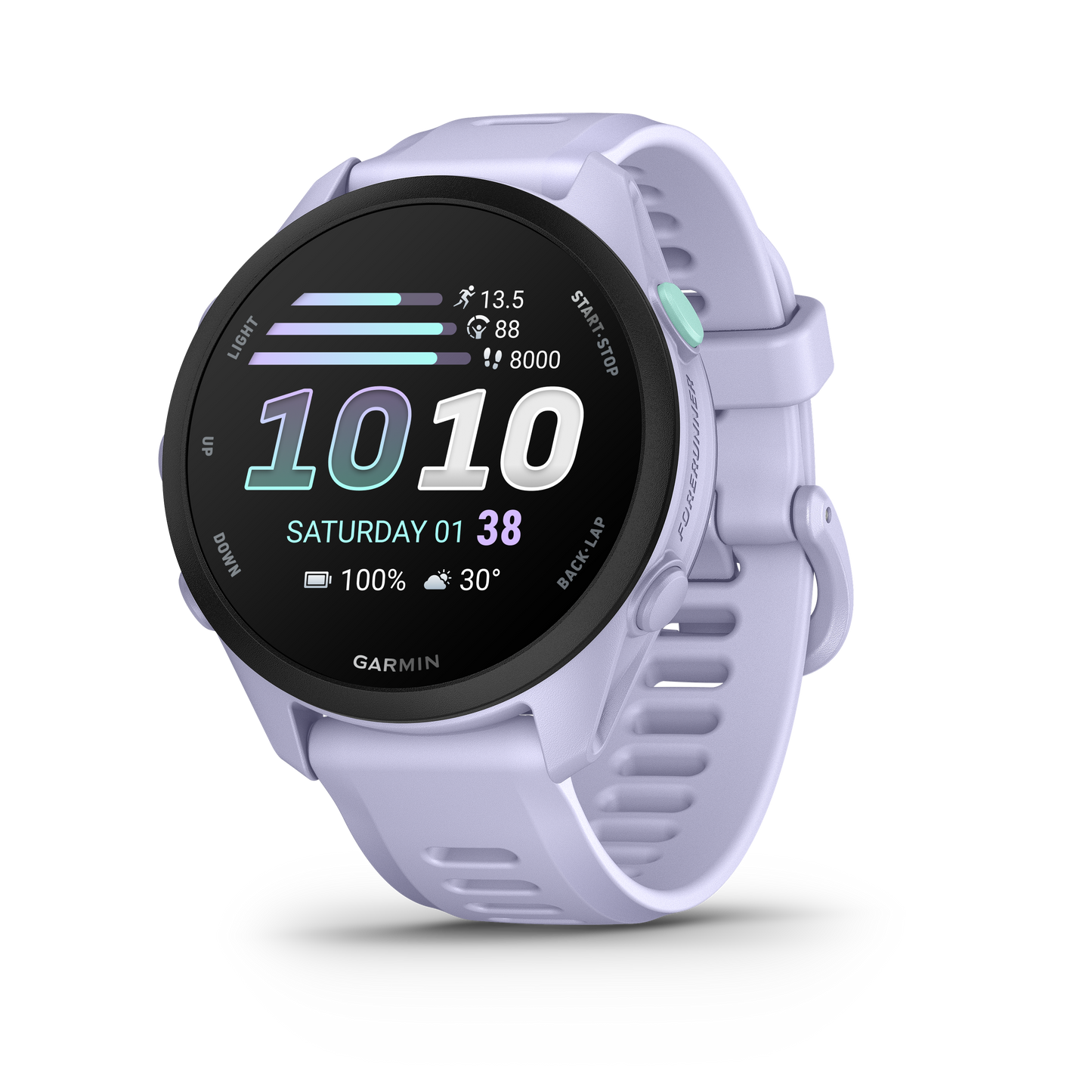 Garmin Forerunner 70 GPS smart watch with cool lavender band