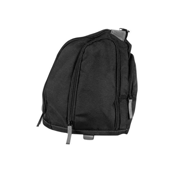 Garmin carrying case, black nylon pouch with multiple zippered compartments for marine electronics