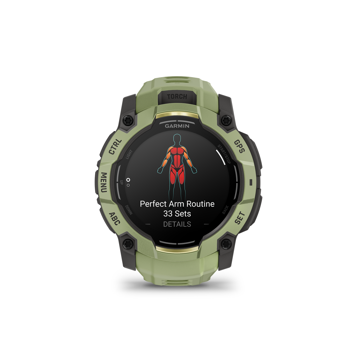 Garmin Instinct 3 AMOLED smart watch, 50mm Fern Green case with Fern Green band