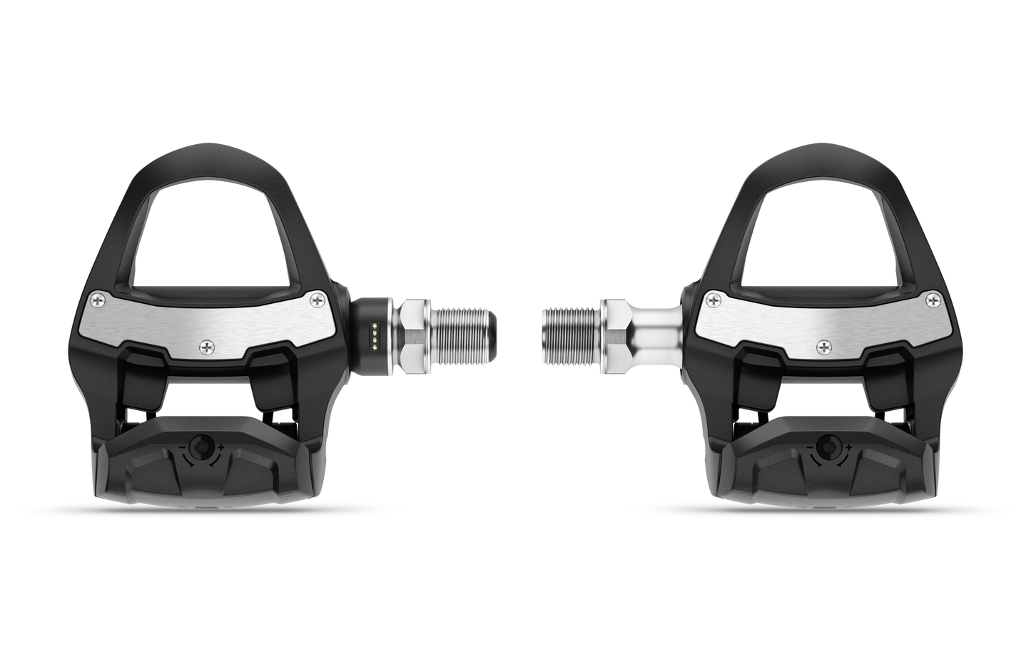 Garmin Rally RK110 single-sensing power meter pedals, black with silver axles (pair)