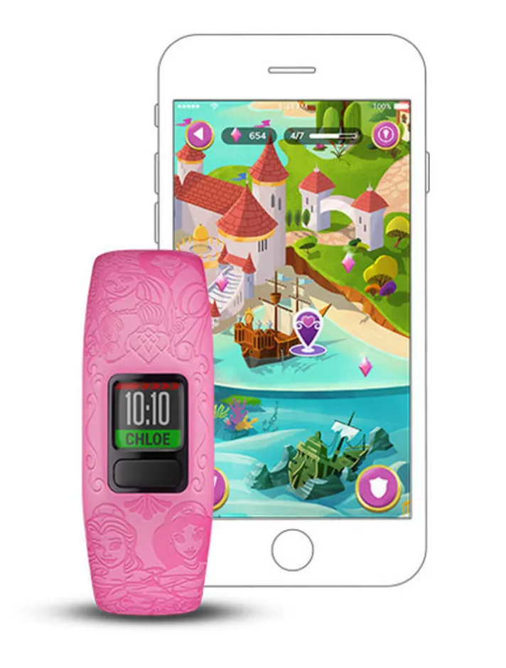 Garmin Vivofit Jr. 2 Disney Princess, Pink (010-01909-33) by Garmin