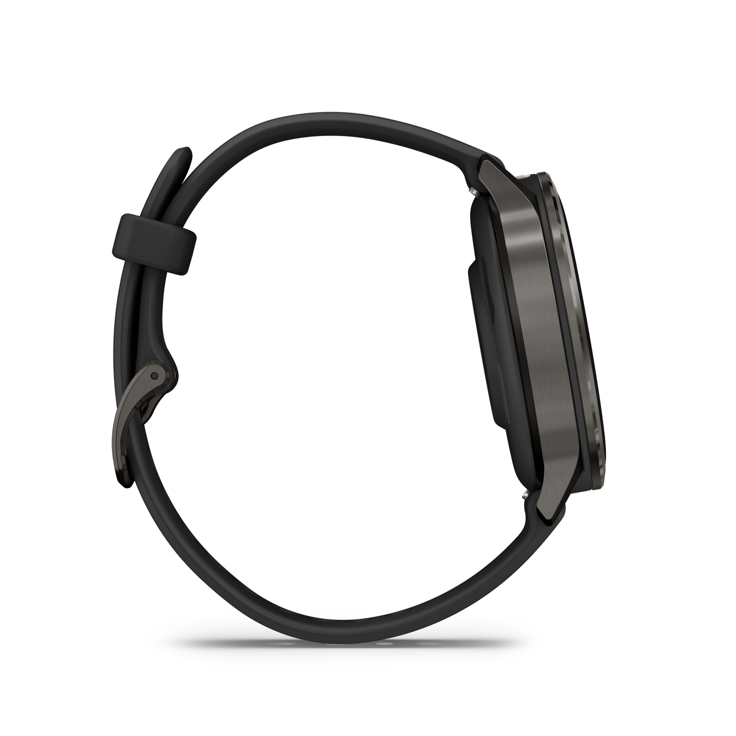 Garmin Venu 4 smartwatch, 45mm slate case with black silicone band