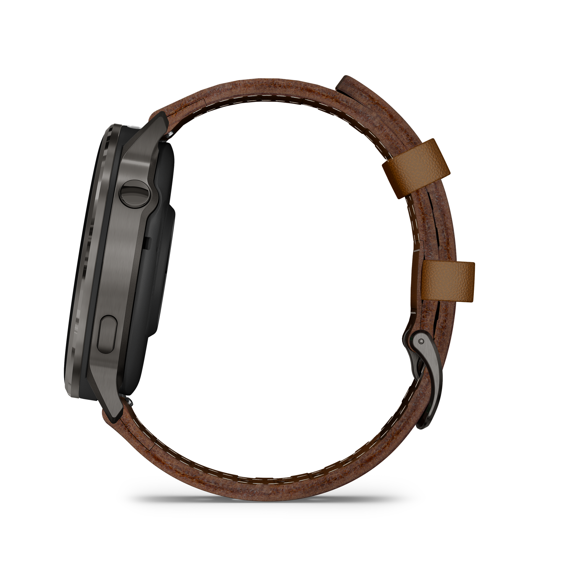 Garmin Venu 4, 45mm, Slate with Black Silicone Band and Brown Leather Band (010-03014-03) by Garmin