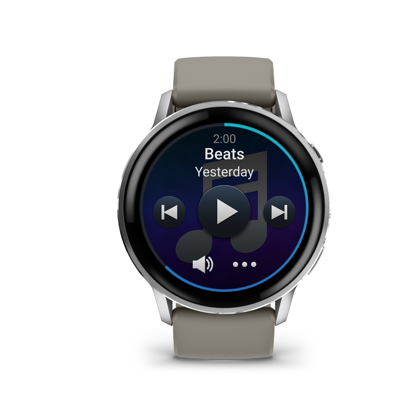 Garmin Venu 4, 45mm, Silver with Silver Gray Silicone Band (010-03014-01) by Garmin