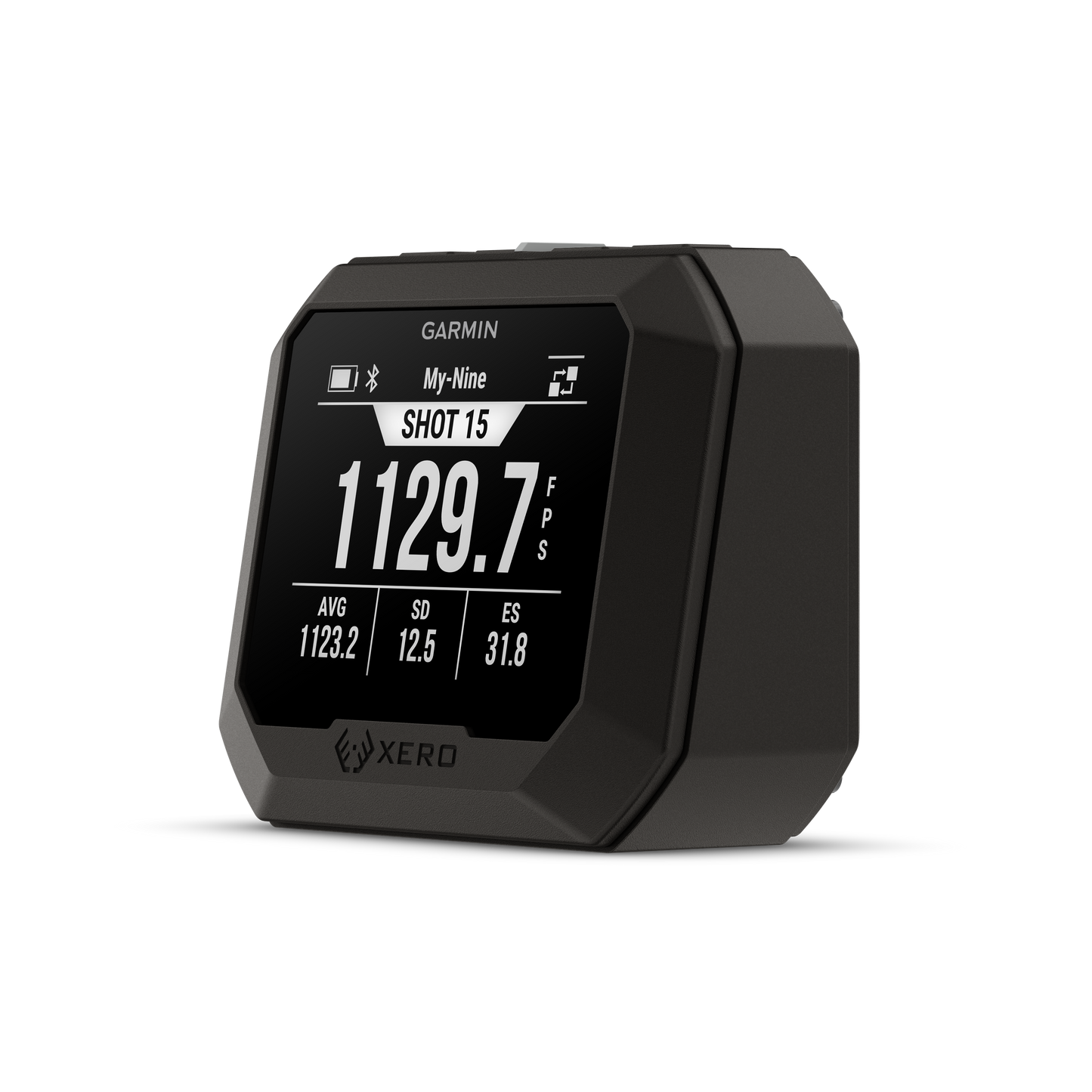 Garmin Xero C2 Chronograph shot timer device, black with Garmin logo and XERO branding