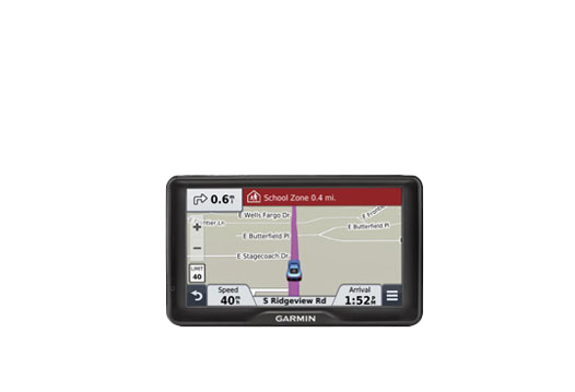Garmin Nuvi 2797LMT automotive GPS navigator, certified refurbished, black touchscreen with map display