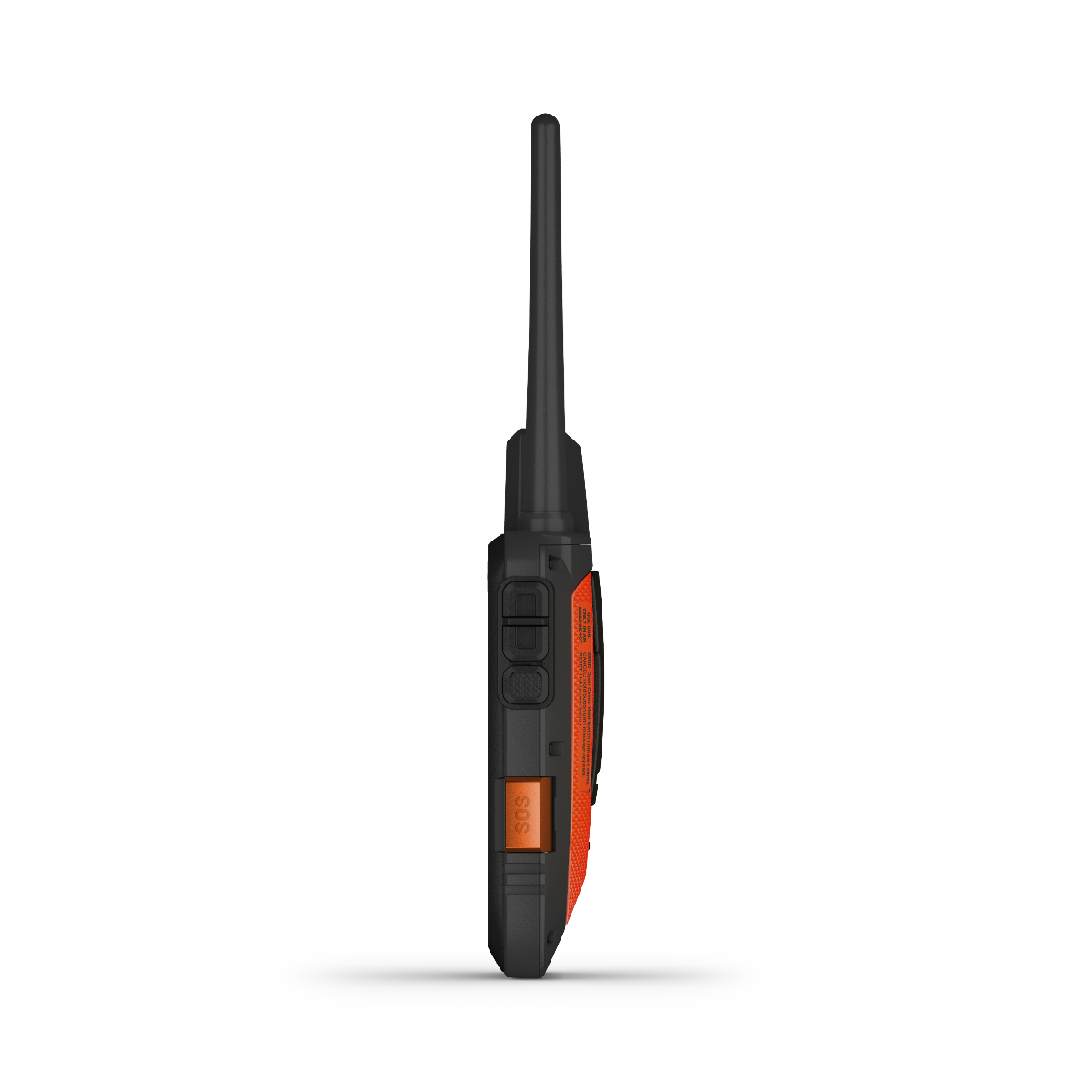 Garmin Alpha 200i handheld dog-tracking device with long antenna and orange side panel, rugged black housing