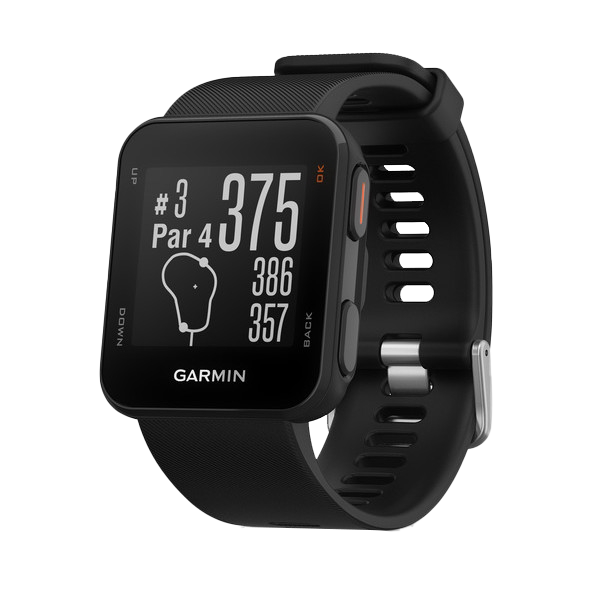Garmin Approach S10 golf GPS smartwatch, black with adjustable strap