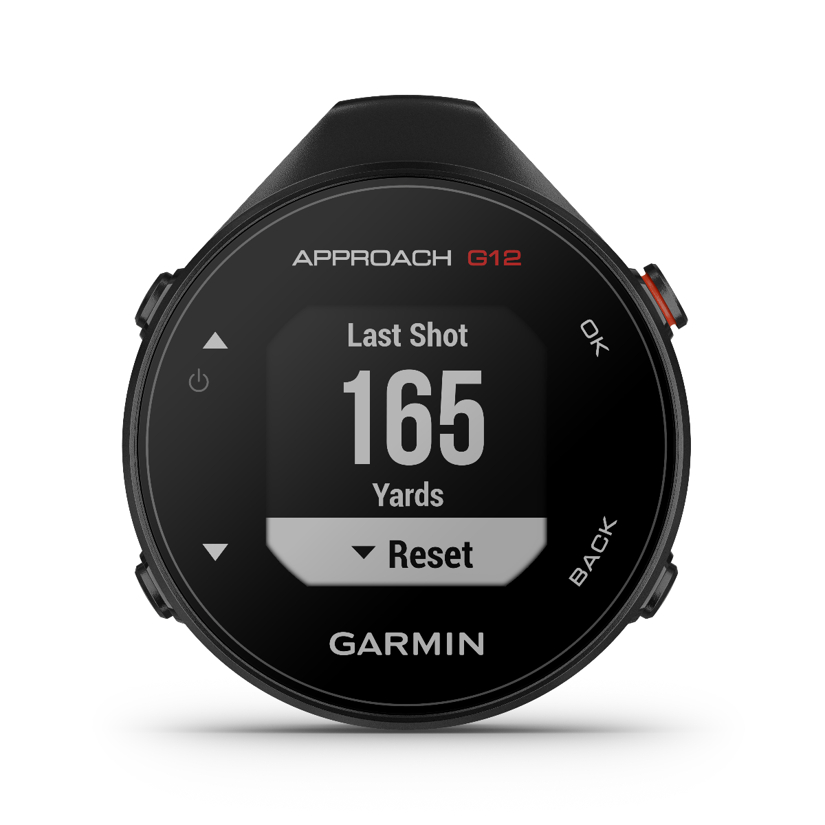 Garmin Approach G12 GPS golf range finder device in black