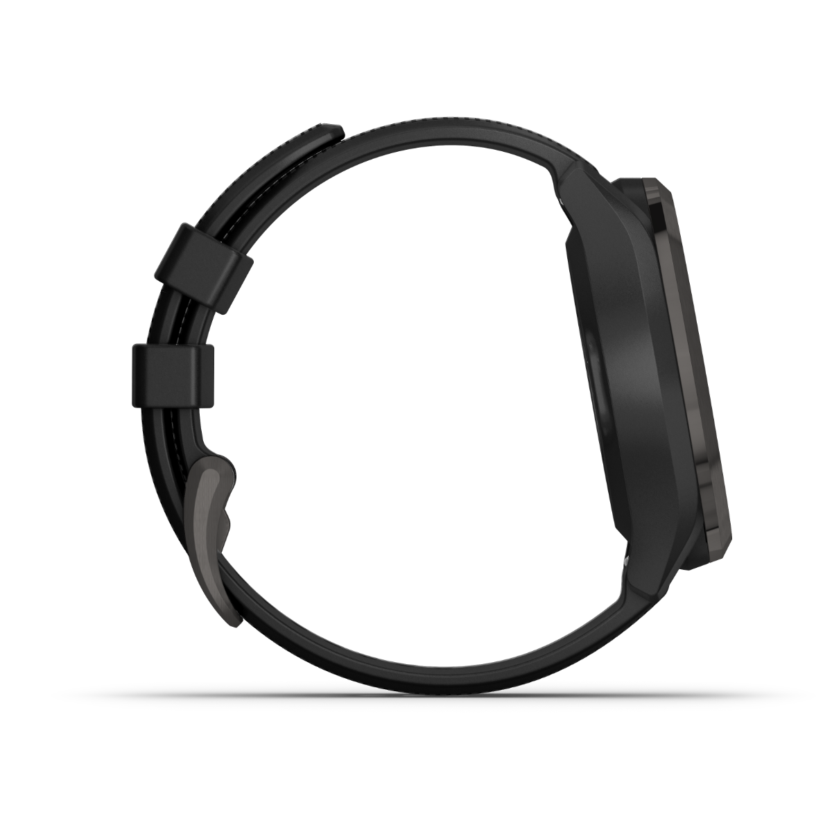 Garmin Approach S42 golf GPS smartwatch with gunmetal case and black band