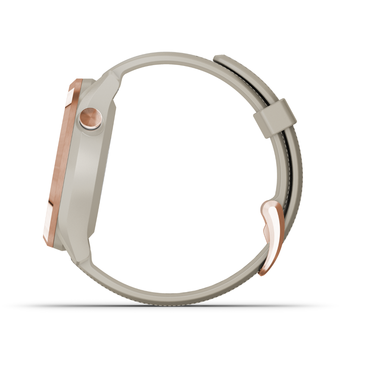Garmin Approach S42 smartwatch, rose gold with light sand band