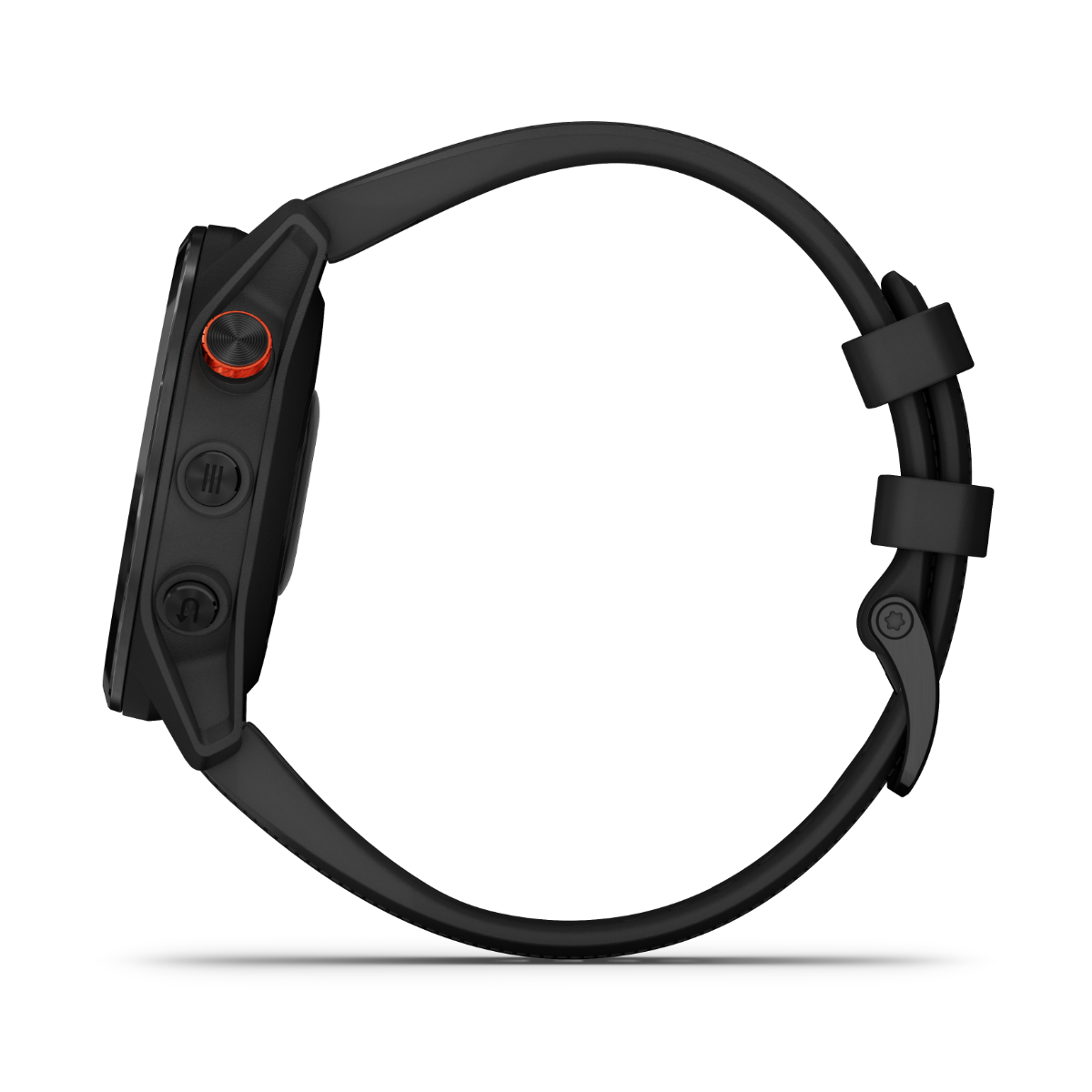 Garmin Approach S62 golf GPS smartwatch in black with red crown button