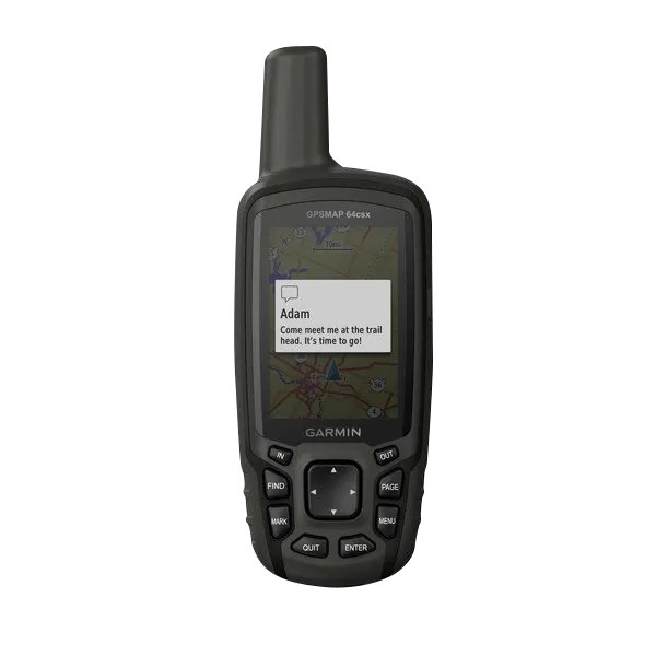 Garmin GPSMAP 64csx handheld GPS, black with preloaded maps, certified refurbished