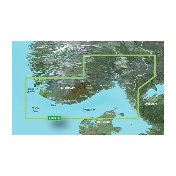 Garmin Oslo BlueChart g3 map card EU041R coastal & inland charts Skagerrak to Haugesund, microSD/SD