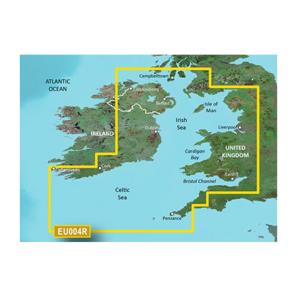 Garmin Irish Sea Charts BlueChart g3 Vision | VEU004R | microSD/SD by Garmin