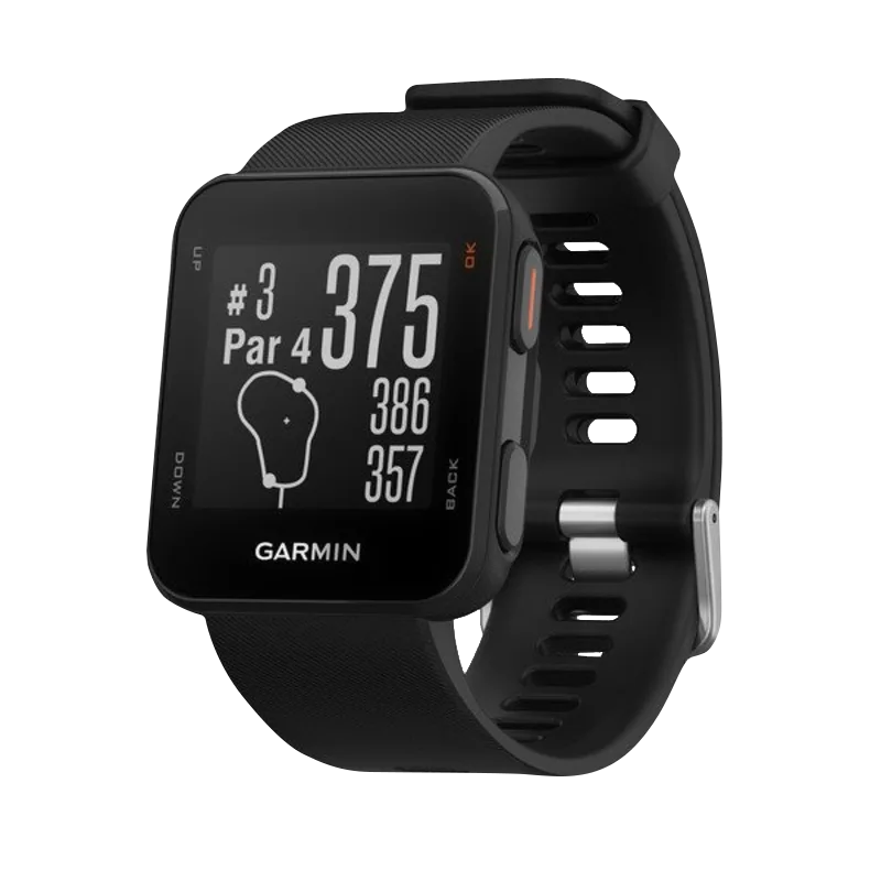 Garmin Approach S10 Black smartwatch, certified refurbished golf GPS watch